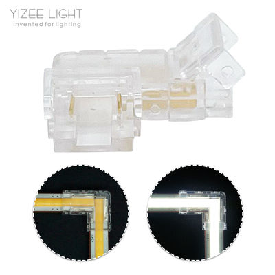 IP20 L Shape Corner Connectors Transparent Clear สําหรับการเชื่อมต่อที่มีประสิทธิภาพและทนทาน