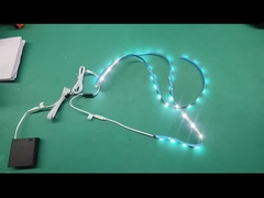 ปรับแต่งแถบ LED แบตเตอรี่ด้วยไฟตู้เสื้อผ้าสวิตช์แม่เหล็ก