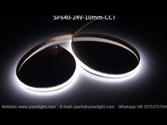 CCT COB LED Strip Light สายไฟสีขาวปรับได้ สายไฟ LED